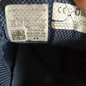 UA HOVR Infinite Women Running Shoe Navy Blue Rose Gold 3022597-400 8.5